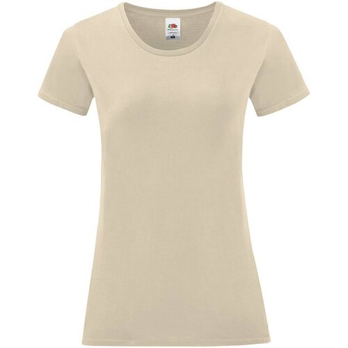 Fruit Of The Loom Beige Iconic women's t-shirt in combed cotton Cijene