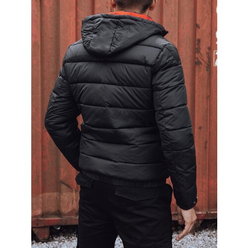 DStreet Men's winter quilted jacket with hood black Cijene