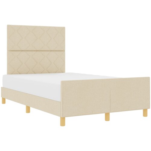 vidaXL Krevet okvir u krem boji - 120x190 cm  Tkanina Cijene