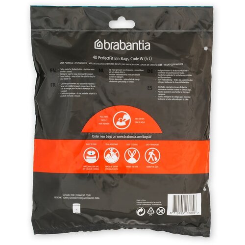 Brabantia PerfectFit vrečke za smeti za Bo Touch Bin - praktično pakiranje - 5L (W) - 40 kom. Cene