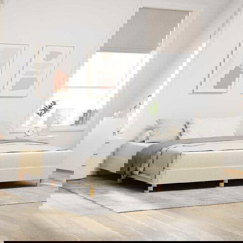 vidaXL Krevet s opruga kutije Krem, smeđa 180 x 200 cm Cijene