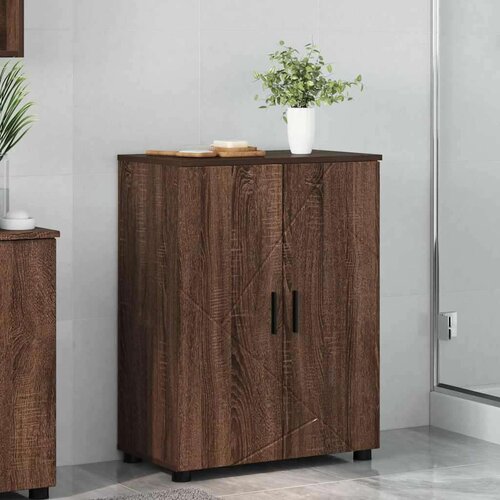 vidaXL Kupaonski ormar Smeđi hrast 60 x 35 x 80 cm Konstruirano drvo Cijene