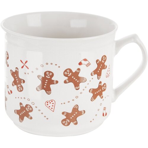 Dakls Bijela keramička &amp;scaron;alica s božićnim motivom 500 ml Gingerbread &amp;ndash; Slike