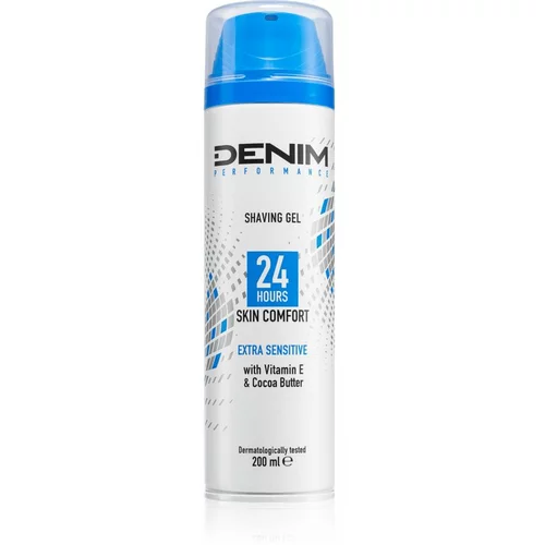 Denim Performance Extra Sensitive gel za britje za moške 200 ml