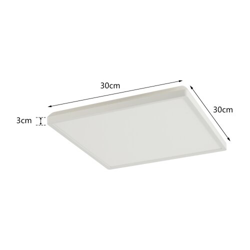  Brilagi - LED prigu&amp;scaron;iva svetiljka ULTRA SLIM LED/18W/230V 30x30 cm bela + daljinski upravljač Slike