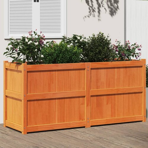 vidaXL Vrtna sadilica voštano smeđe boje 150 x 50 x 70 cm od borovine Cijene