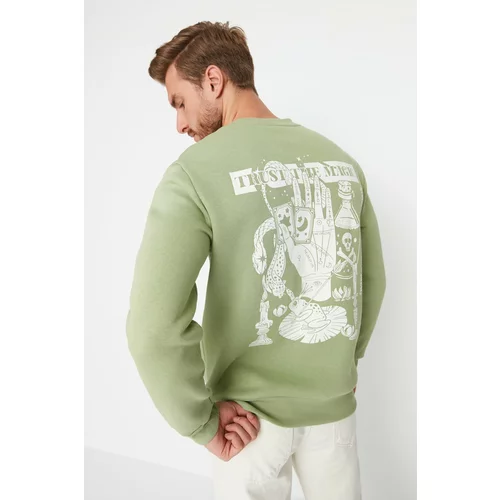 Trendyol Sweatshirt - Green - Regular