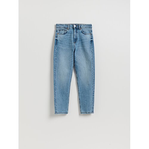 Reserved Mom fit slim traperice - plava Cene