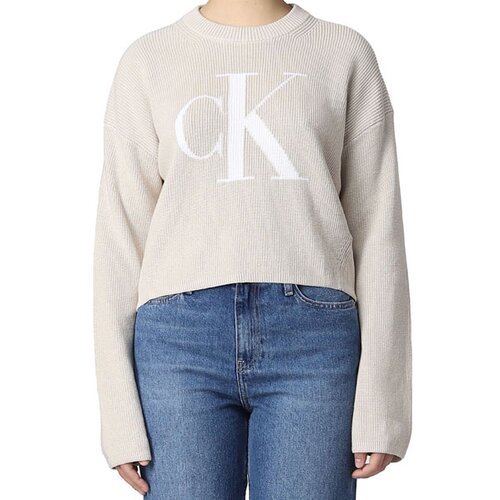Calvin Klein ženski duks blown up ck loose sweater J20J221132ACI Slike