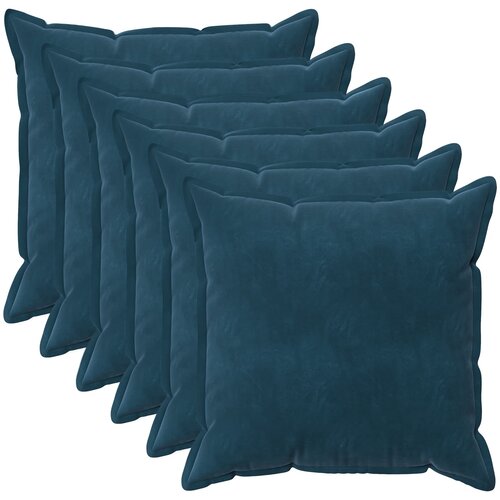  Presvlaka za jastuk 6 pcs HOUTEN Plava 65 x 65 cm Baršun Cene