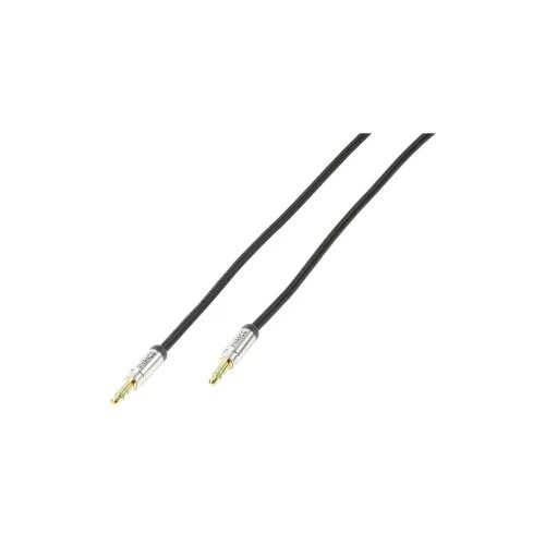 Vivanco Utičnica Audio Priključni kabel [1x 3,5 mm banana utikač - 1x 3,5 mm banana utikač] 0.5 m Crna Cijene