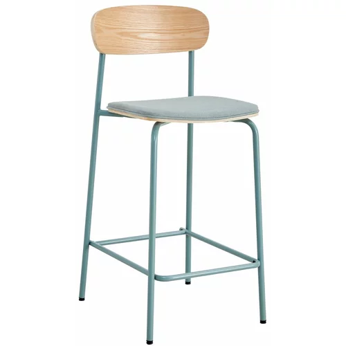 Marckeric Plave/u prirodnoj boji barske stolice u setu 2 kom (visine sjedala 66 cm) Adriana –