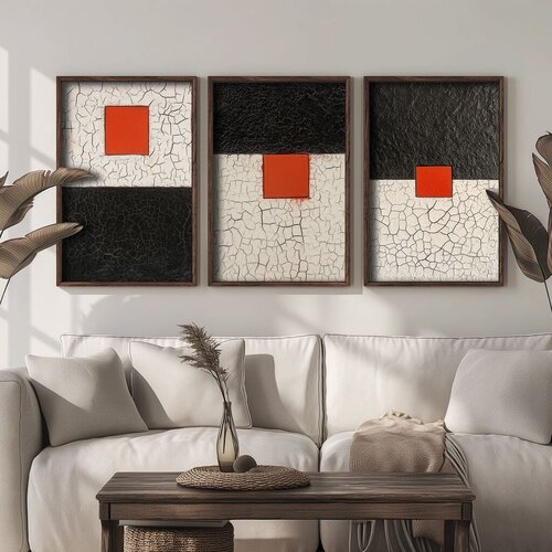 Wallity slika TUN150, 3 dijela, 70 x 50 x 3 cm Cene