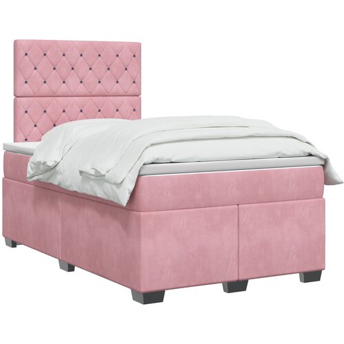  Boxspring krevet s madracem Ružičasta 120 x 200 cm Bar&amp;scaron;un Slike