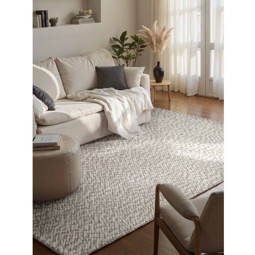 Elle Decoration Svijetlo sivi/krem ručno rađen vunen tepih 160x230 cm Lyon Beans &amp;ndash; Slike