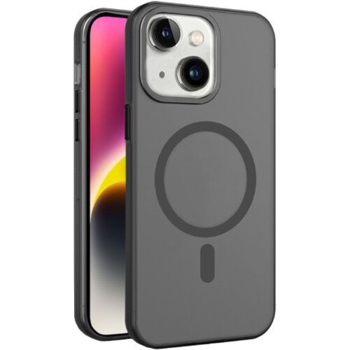 Chameleon Gumiran magnetni ovitek (TPU Magnetic Frost) za Apple iPhone 15, črn Cene