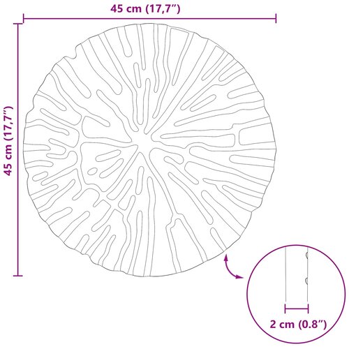  Kamen za hodanje 6 pcs Crvena &amp;Oslash; 45 x 1,8 cm Guma Slike