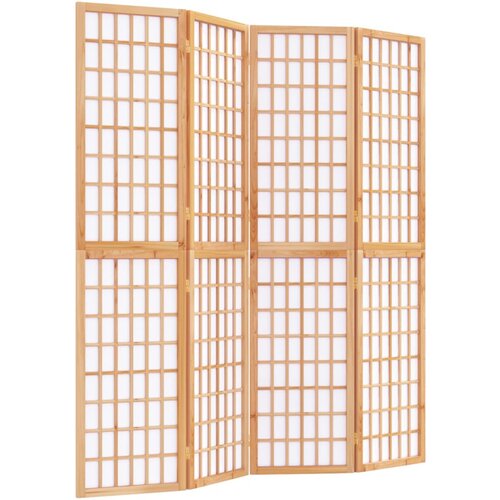 Maison Chic Zložljiv 4-delni Paravan - Sobne pregrade japonski stil 160x170 cm bele barve, (22111505) Cene