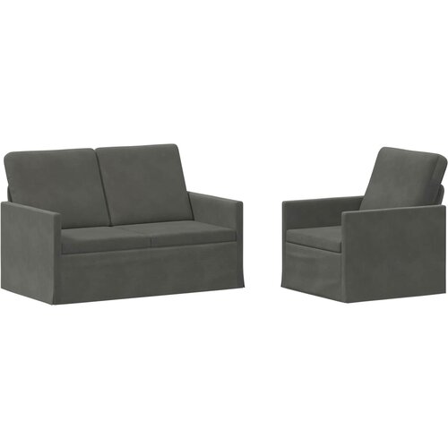  Set sofe 2 pcs Tamnosiva Kordura tekstil Slike
