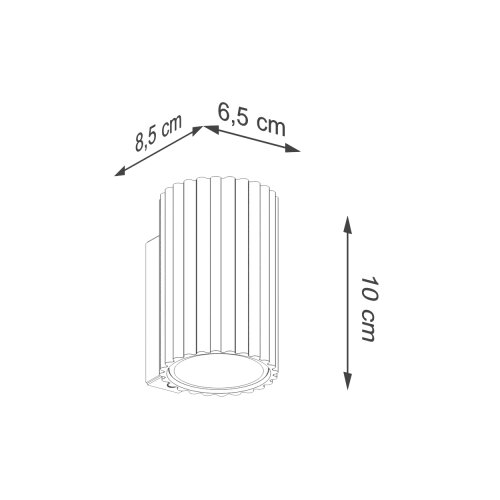  Brilagi - LED zidna svetiljka CRESTO 1xGU10/10W/230V 10 cm bordo Slike