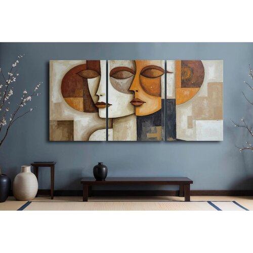 WALLXPERT 3P70100C015 Multicolor Decorative Canvas Painting (3 Pieces) Cene