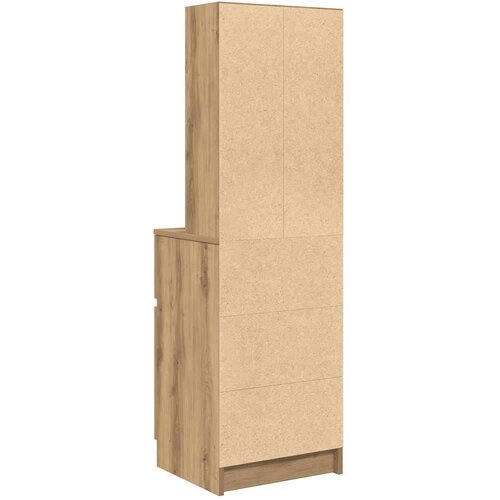 vidaXL Noćni ormarić artisan hrast 39x35x125 cm izrađeno drvo Cijene
