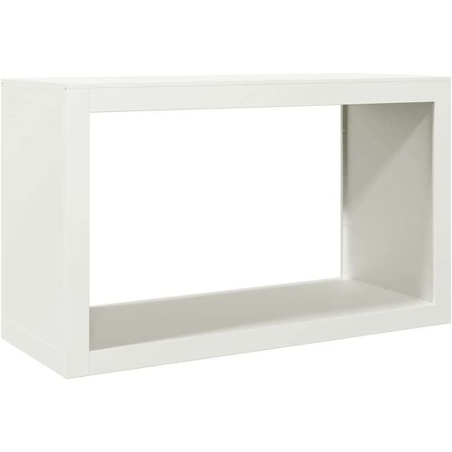 VidaXL Stalak za drva za ogrjev bijeli 100x40x60 cm čelični Slike