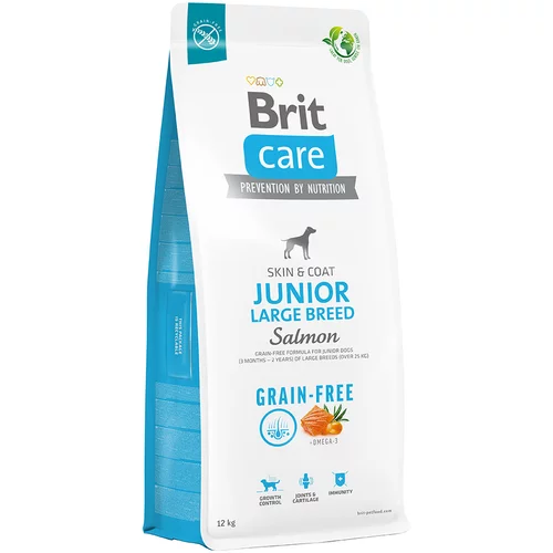 Brit Care Grain-Free Junior Large Breed losos in krompir - Varčno pakiranje: 2 x 12 kg