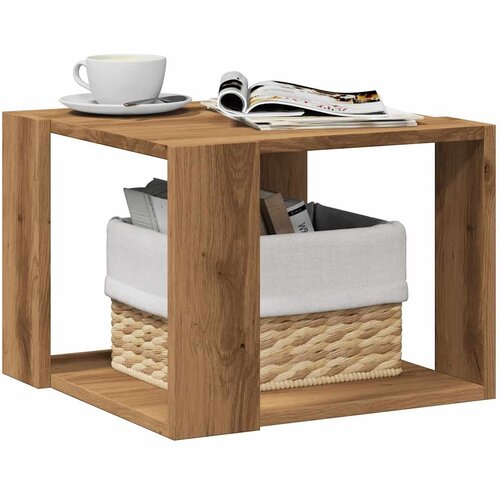 VidaXL Stol za kavu Artisan hrast 40x40x30 cm izrađeno drvo Slike