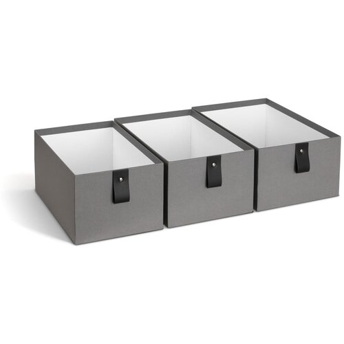 Bigso Sive kartonske kutije za pohranu u setu 3 kom 20,5x29,5x14,5 cm Aston Paper Laminate – Cijene