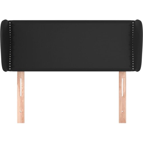  Uzglavlje s u&amp;scaron;ima crno 103x23x78/88 cm od umjetne kože Slike