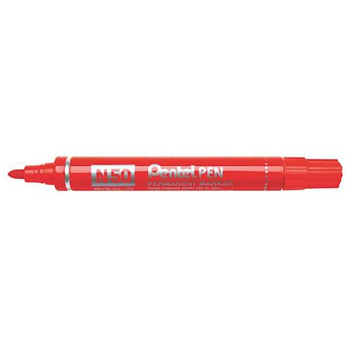 Pentel Marker Permanent N50, 4,3 mm, rdeč Cene