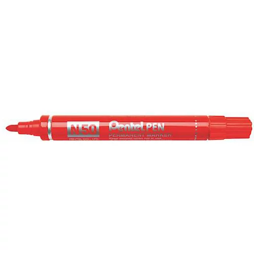 Pentel Marker Permanent N50, 4,3 mm, rdeč