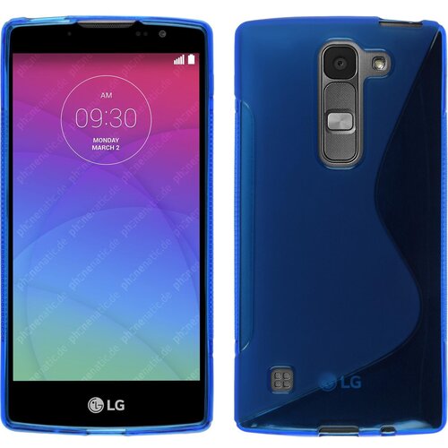  Gumijasti / gel etui S-Line za LG Spirit - modri Slike