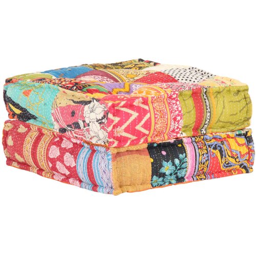 vidaXL Tabure od tkanine 60 x 70 x 36 cm s patchworkom Cijene