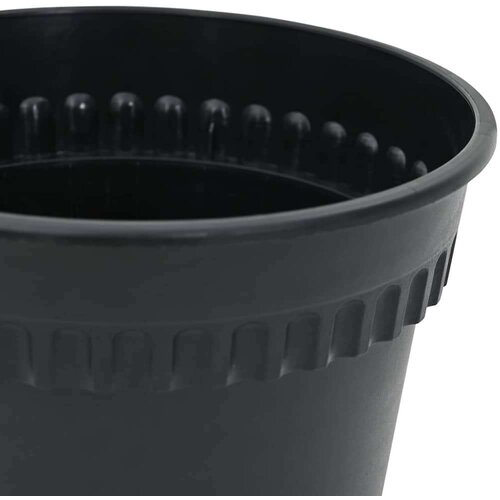  Okrugla saksija za cveće 6 pcs Crna &amp;Oslash; 12 5 x 10 cm Plastika - Crna &amp;Oslash; 12 5 x 10 cm 6 Slike