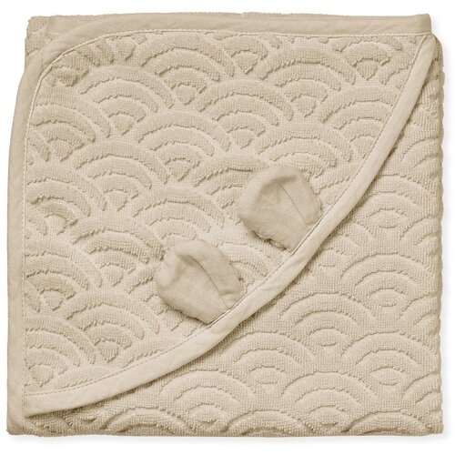 CamCam Copenhagen Bež dječji ručnik s kapuljačom od organskog pamuka 80x80 cm Almond – Cijene