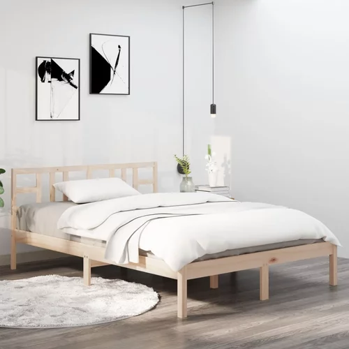 Okvir za krevet od masivnog drva 140 x 200 cm