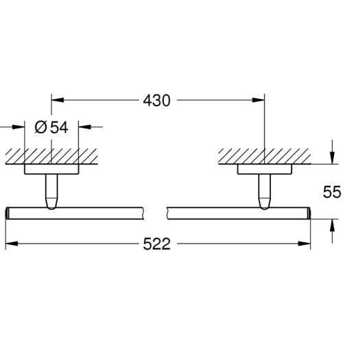Grohe Baucosmopolitan držač pe&amp;scaron;kira 40459001 Slike
