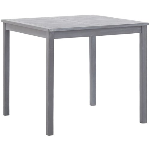 VidaXL Vrtni stol sivi 80 x 80 x 74 cm od masivnog bagremovog drva Slike
