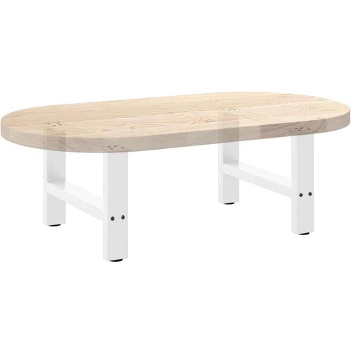  Noge stolića za kavu bijele 2 kom 50x(42-43) cm čelik Slike