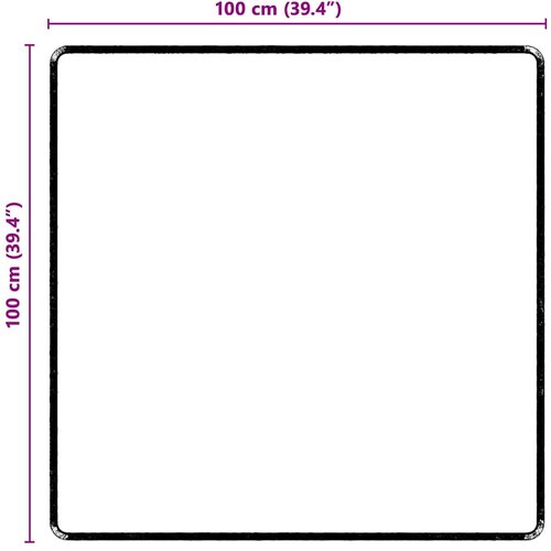  Tepih trkač Siva 100 x 100 cm 100% Polipropilen Tuft Slike