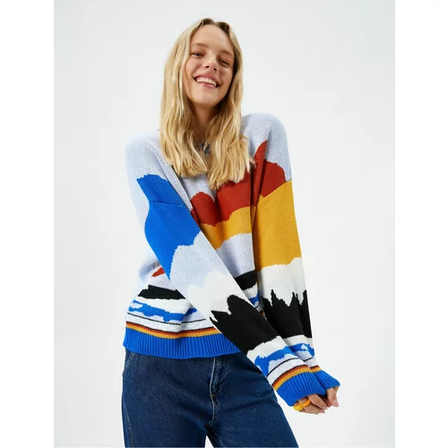 Koton Knitwear Sweater Crew Neck Long Sleeve Multicolor