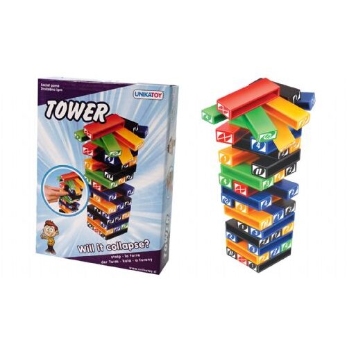 Unikatoy Mini Jenga Toranj društvena igra vještina Cene