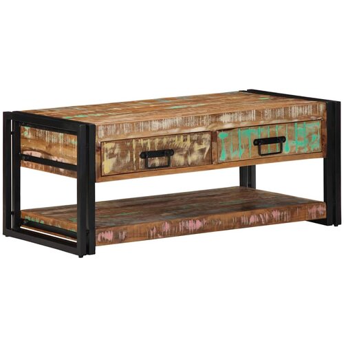 Furnova Kava miza Multicolor 90x50x38 cm masivni les obnovljen, (22056395) Slike