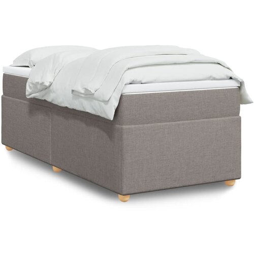 The Living Store Box spring postelja z vzmetnico taupe 100x200 cm blago - Box Spring Postelja, (21496934) Slike