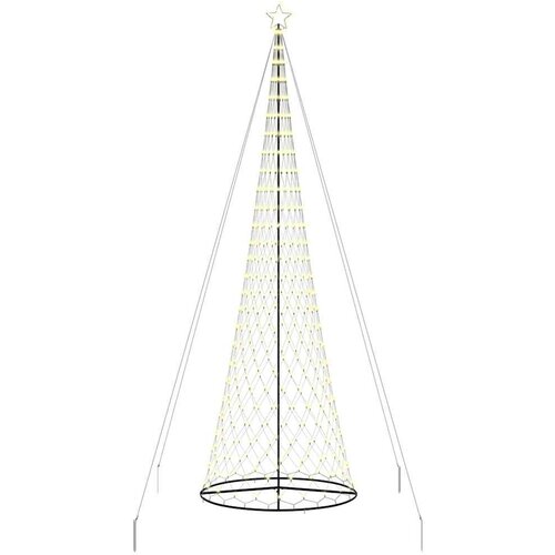 vidaXL LED božično drevesce Toplo bela 160 x 160 x 500 cm Kovina, (5000067940) Cene