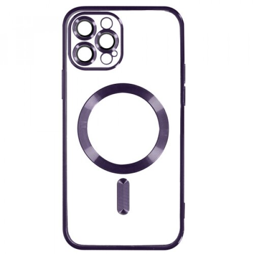Alpha silikonska futrola magsafe iphone 12 pro lila Slike