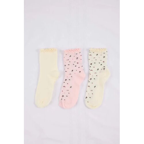 TRENDYOLMILLA Ženski set čarapa Thmss26Co00023, 3 para, Krem Slike