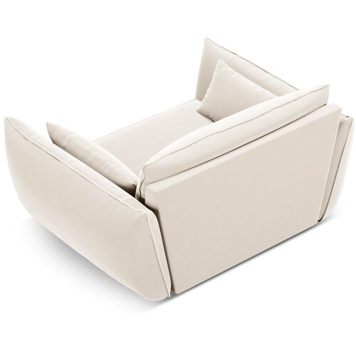 Mazzini Sofas Bež žameten fotelj Vanda &amp;ndash; Slike